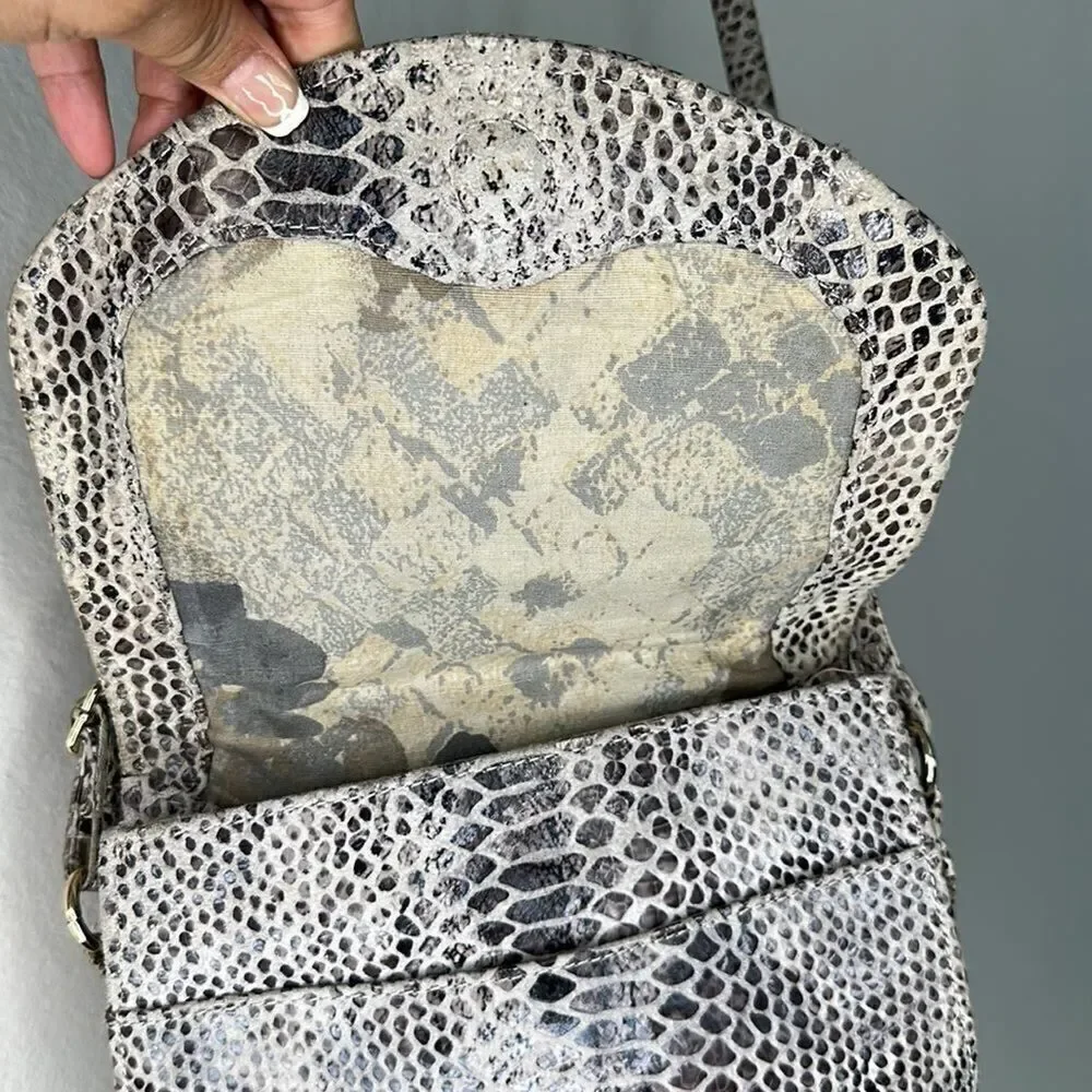 Elliot Luca crossbody snake skin print